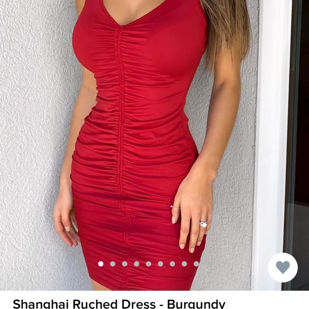 Shanghai ruched dress FASHION NOVA NWT